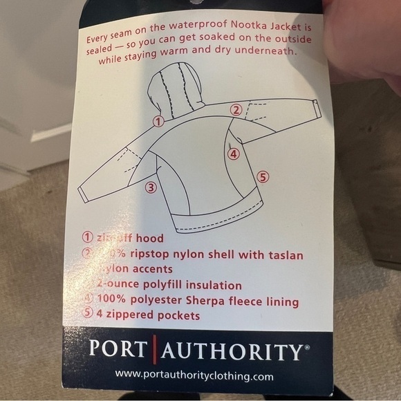 Port Authority NWT Ladies Nootka Jacket. Size Large - Picture 8 of 9